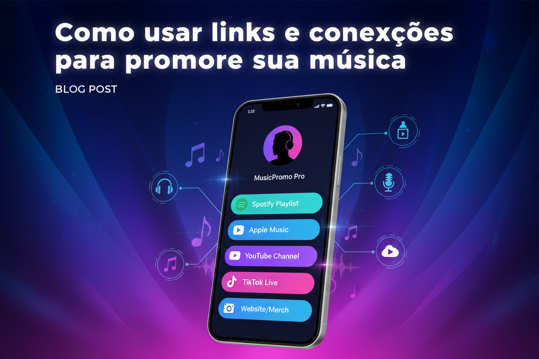 Como usar links e conexões para promover sua música