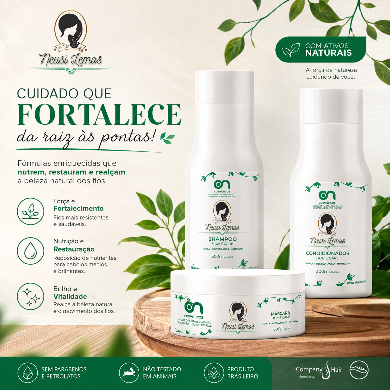 Kit On Cosméticos - linha Neusi Lemos